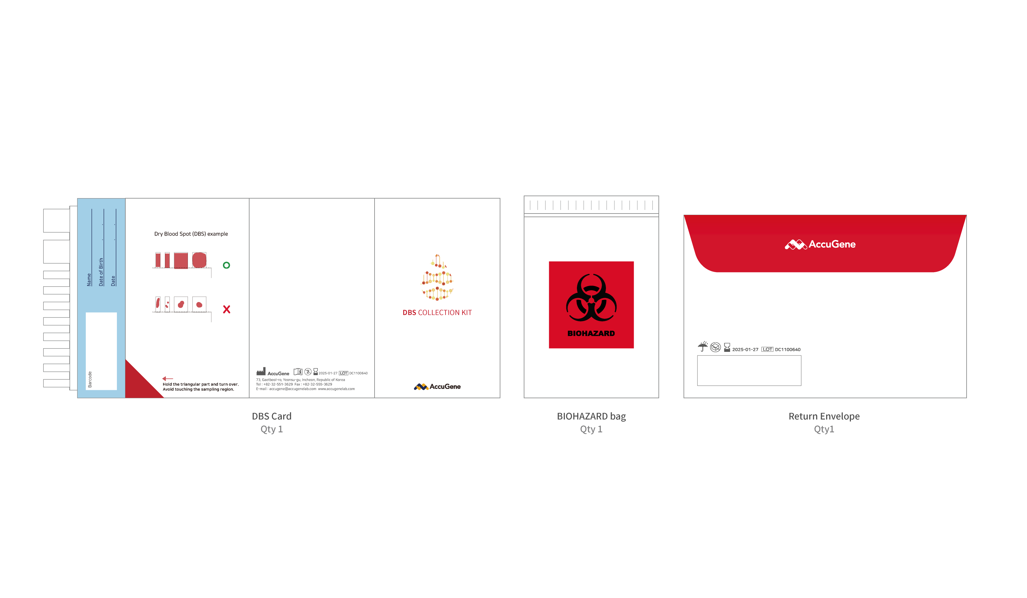 Accu Reference Lab Collection Reference AccuDBS Collection Kit – 어큐진 – accugene